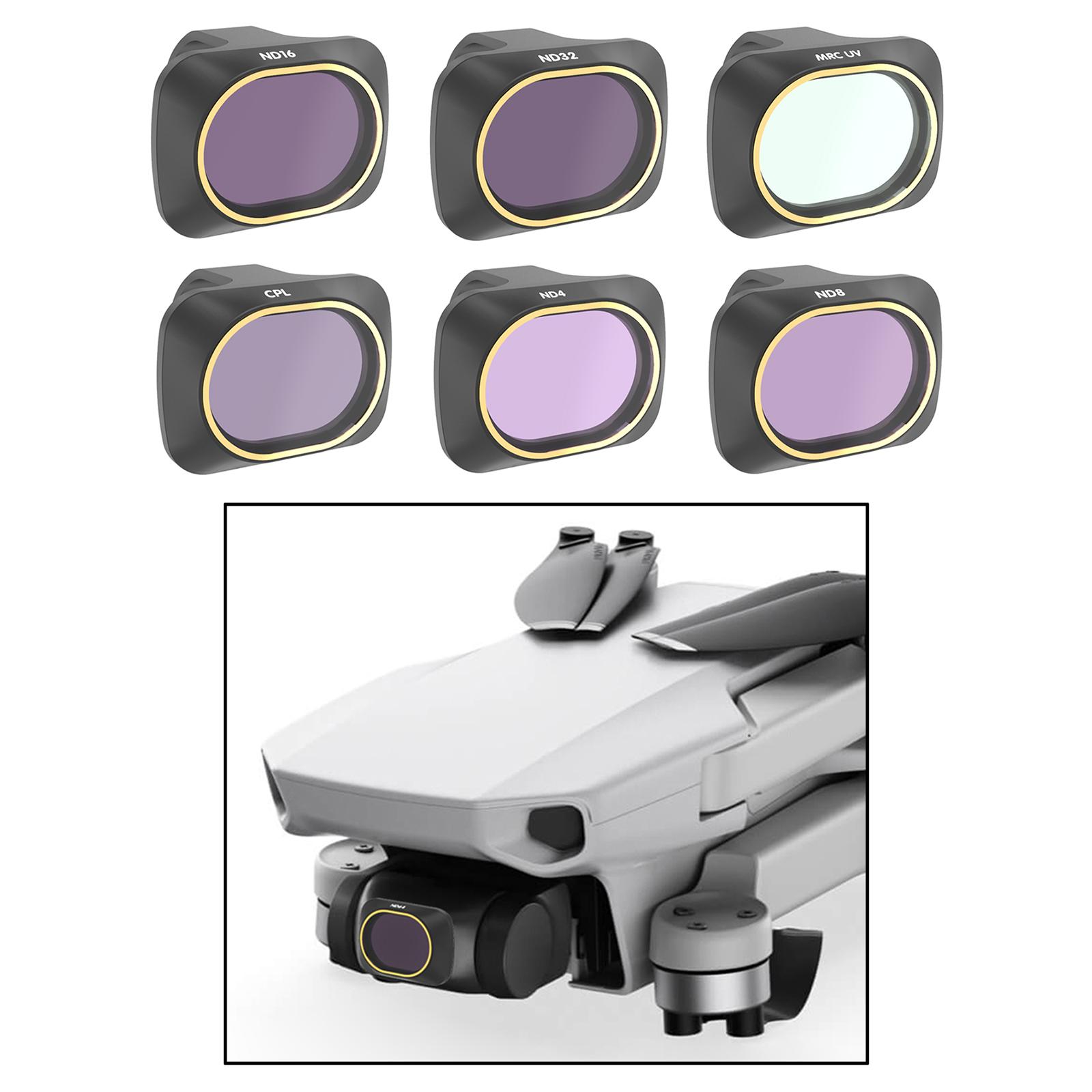 Drone Camera Filter - ชุดฟิลเตอร์เลนส์เคลือบหลายชั้น ฟิล์มกรองแสง กระจกออปติคอล อุปกรณ์เสริมกล้อง สำหรับโดรน DJI