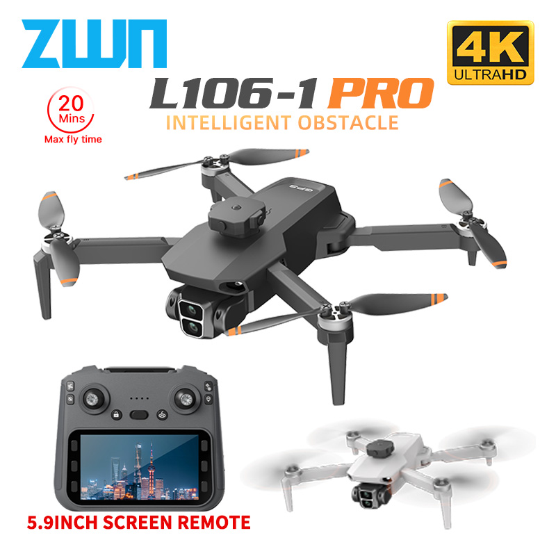 Drone Camera Wide Angle - L106-1PRO GPS Professional Drone 4K HD