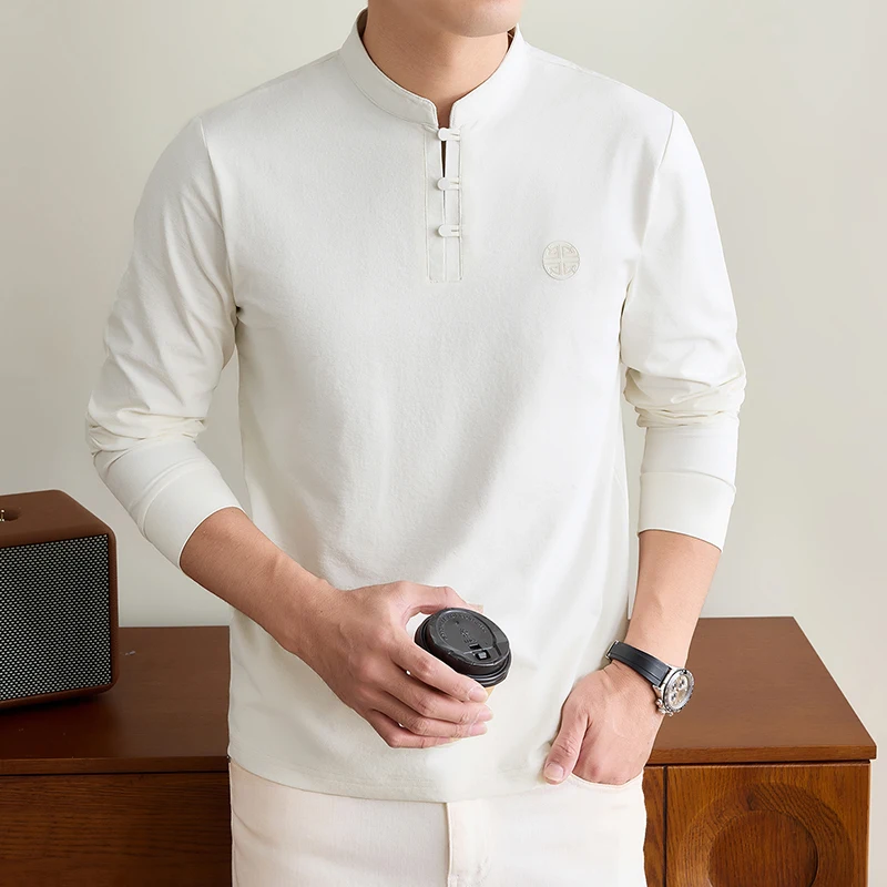 เสื้อยืดแขนยาวคอจีนสำหรับผู้ชา - Drone Camera Stabilized บทวิจารณ์และราคา