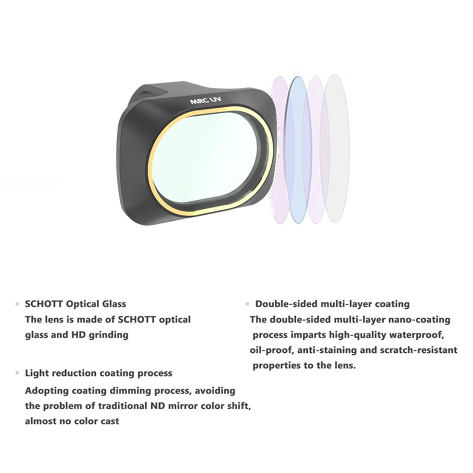 ชุดฟิลเตอร์เลนส์เคลือบหลายชั้น - Drone Camera Filter บทวิจารณ์และราคา