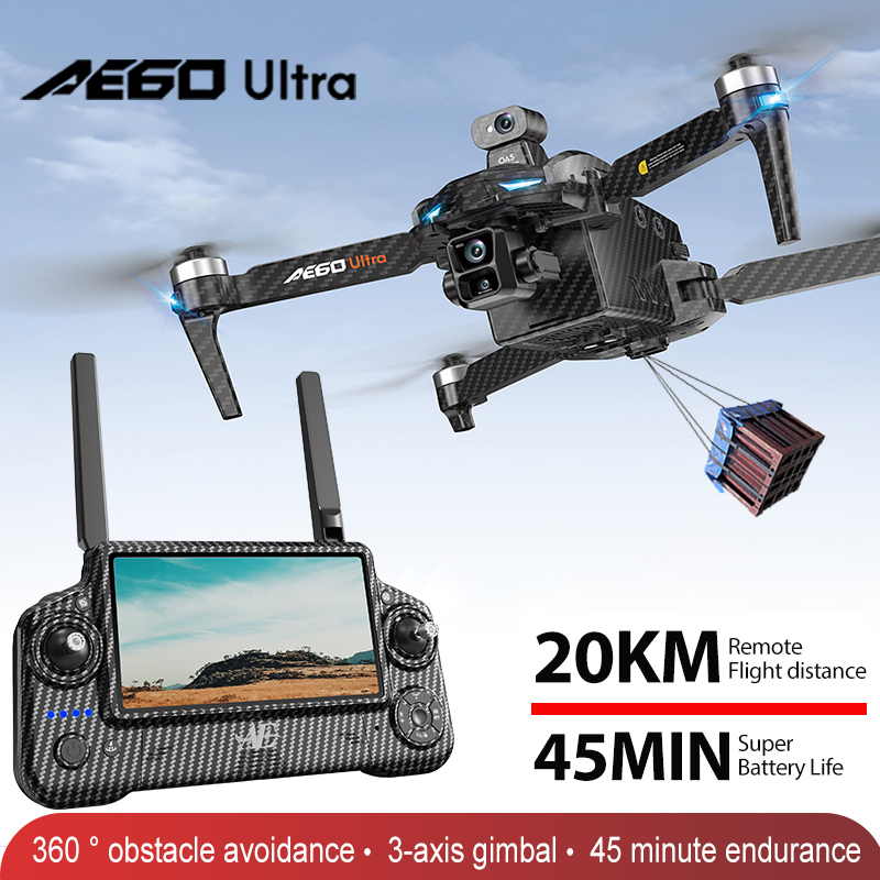 โดรน AE60 GPS ระดับมืออาชีพ กล - Drone Camera Lens บทวิจารณ์และราคา