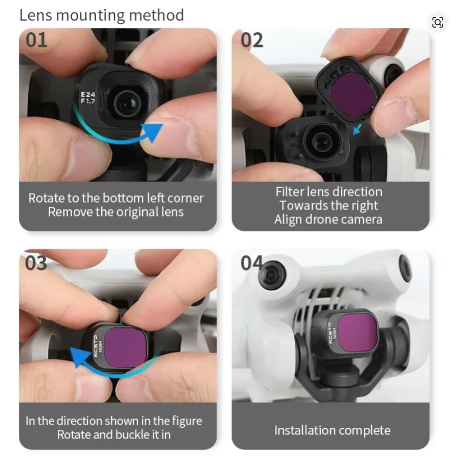 สำหรับ DJI Mini 4 Pro ชุดฟิลเต - Drone Camera Filter บทวิจารณ์และราคา